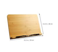 Artibetter Soporte de Lectura de Escritorio Ajustable de Madera de Nogal Grande Atril Plegable Multifuncional para Libros Partituras y Dibujo Adecuado para Oficina y Hogar