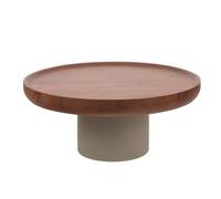 ARTIBETTER Soporte para Pasteles de Madera de Acacia Grande 215X215X95 CM Bandeja Alta para Frutas y Bocadillos Exhibidor Rústico Multiusos para Postres y Mesa de Centro