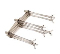 Artibetter Soporte para Tazas Retráctil Ajustable Color Crema para 7 Tazas, Rejilla para Secar y Almacenar Vasos y Botellas, Escurridor Invertido para Cocina y Encimera