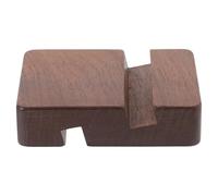 Artibetter Soporte para Teléfono Móvil de Madera de Nogal, Base Redonda Borde Liso Que Protege el Dispositivo, Adecuado para Oficina y Escritorio