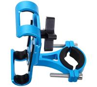 Artibetter Soporte para Teléfono Móvil para Bicicleta y Moto de Aleación de Aluminio, Soporte de Manillar Azul sin Rotación, Compatible con Ciclocomputador y Scooter Eléctrico, Accesorio
