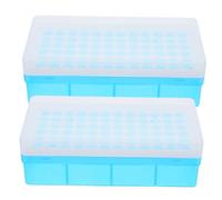 ARTIBETTER Soporte para tubos de centrífuga de laboratorio, plástico azul, 72 orificios, 2 piezas, mantiene firmemente tubos de 0.5ml a 2ml, uso en investigación y educación Color Aleatorio