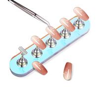 Artibetter Soporte para Uñas Acrílicas de Acrílico Mini, Base para Nail | Aplicación de Esmalte, Plataforma Estable y Limpieza Fácil, Estilo Simple y Elegante para Actividades Creativas