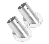 Artibetter Soportes para Barra de Armario 2 Piezas de Acero Inoxidable 201 Plata Instalación Fácil y Fijación Firme para Dormitorio