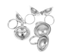 Artibetter Soportes para Tarjetas de Mesa de Hierro en Forma de Campana Plata, Diseño Compacto y Elegante para Bodas y Banquetes, Paquete de 6 Piezas para Decoración y Organización