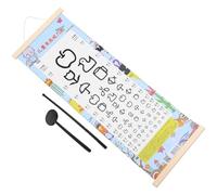 ARTIBETTER Tabla de Pruebas Oculares Marco de Madera para Colgar en Pared Práctica y Resistente, Adecuado para Escuelas y Jardines de Infancia