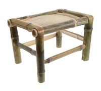 Artibetter Taburete de Bambú Hecho a Mano Diseño Clásico y Material Transpirable, Versátil para Oficinas y Exteriores, Adecuado para Balcón y Jardín