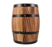Artibetter Taburete de Barril Decorativo de Madera, Taburete de Madera Redondo Rústico, Estilo Vintage, Robusto Soporte, para Hogar y Boda