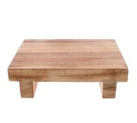 Artibetter Taburete de Madera Natural Ergonómico para Pies de Ancianos Antideslizante para Casa y Oficina Reposapiés Confortable para Salón y Baño