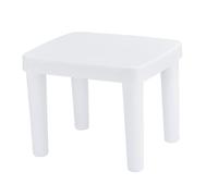 Artibetter Taburete Infantil Antideslizante Blanco Taburete bajo Seguro y Estable para Hogar Baño y Sala de Estar Diseño Grueso y Resistente