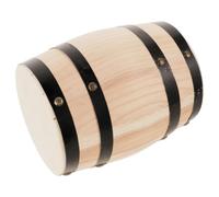 Artibetter Taburete Vintage de Madera de Roble, Barril Clásico Beige | Acabado Natural y Veta Visible, Prop Decorativo Portátil, para Patio, Jardín y Ambientes de Fiesta