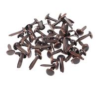 Artibetter Tachuelas de Dos Patas Metálicas para Manualidades, 50 Unidades en Acabado Cobre Antiguo, Sujetadores de Papel para Scrapbooking y Diy, Clavitos Decorativos Resistentes