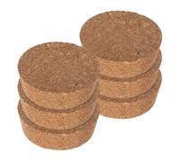 ARTIBETTER Tapas de Corcho para Macetas de Vidrio 6 Unidades 645X20X58 MM sin Agujero Tapones Reutilizables para Jarrones Hidropónicos y Floreros Pequeños Cierre Hermético para Plantas y