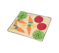 ARTIBETTER Tapete Olfativo para Cachorros Resistente al Desgaste Alfombra de Alimentación Cómoda de Forro Polar Fino Base Antideslizante Diseño Forma de Repollo para Entrenamiento y