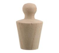 ARTIBETTER Tapón de Corcho para Barril de Vino, Forma Cónica de Madera Beige, Reutilizable para Cubo de Vino y Licor, Apto para Orificios de 3 cm
