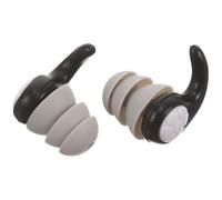 ARTIBETTER Tapones Oídos Reutilizables de Silicona Negros, Talla L, Reducción de Ruido, Impermeables Triple Capa para Dormir, Nadar y Conciertos, Protección Auditiva Eficaz