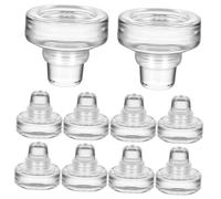 Artibetter Tapones para botellas de vino y cerveza, 10 piezas, vidrio y silicona, reutilizables, para conservar el sabor original y mantener las bebidas frescas en casa