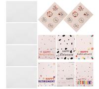 Artibetter Tarjetas de Felicitación y Decoración Sobres de Cartón de Jubilación Diseño Delicado y Estético para Suministros en Fiestas de Retiro