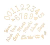 ARTIBETTER Tarjetas de Madera para del Marcador de Crecimiento para Recién Nacido Accesorio Versátil para Fotos de Fiesta y Primer Cumpleaños para Madres Primerizas y Decoración de Guardería