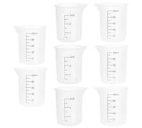 Artibetter Tazas Resistencia al Desgarro de de 100 Ml Flexibles 8 Medidoras Silicona con Vertedor Fino y para Proyectos Hechos a Mano y Manualidades DIY