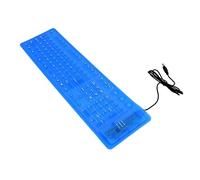 Artibetter Teclado Cable Silencioso Ultradelgado de Silicona 109 Teclas, Mini y Plegable para Computadora, Portátil y Oficina Conexión USB