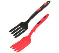 Artibetter Tenedores de Ensalada de Silicona Multifunción para Cocina Familiar, Resistentes al Desgaste, Portátiles y Fáciles de Almacenar, Pack de 2 Unidades