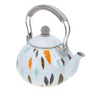 Artibetter Tetera Decorativa de Esmalte Resistente al Calor de 3l con Diseño de Vertedor Aerodinámico y Mango Antigolpes para Cocina Doméstica y Estufa de Gas