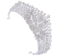 ARTIBETTER Tiara de Cumpleaños y Boda para Mujer Diseño Elegante de Aleación de Zinc y Cristales de Imitación, Accesorio Resistente E Ingenioso para Fiestas y Celebraciones