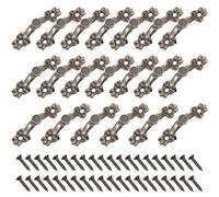 Artibetter Tiradores de Cajón Retro de Aleación de Zinc, 20 Piezas, 44x10 Cm, Asas Decorativas Vintage para Armario y Caja de Madera, Accesorios Prácticos para Muebles y Decoración del Hogar