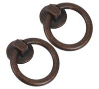 Artibetter Tiradores Vintage para Cajones de Aleación de Zinc Forma de Anillo de 43 MM Acabado Antiguo en Bronce Envejecido Juego de 2 Piezas Compatibles Muebles de Cocina Dormitorio y