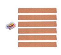 Artibetter Tiras de Corcho sin Marco para Tablero de Notas 5 X 38 Cm, Material de Roble, Diseño Simple y Seguro para Decoración de Oficina y Hogar