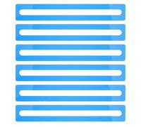 ARTIBETTER Tiras de Lectura Guiada para Dislexia 6 Piezas Azul Transparente, Regla Flexible de Acrílico Estudiantes, Marcador para Mejorar Concentración y Seguimiento Visual en Libros