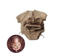 Artibetter Traje De Fotografía Para Bebé ReciéN Nacido LeóN Tejido a Mano Suave Y CóModo Accesorios Para SesióN De Fotos Infantiles