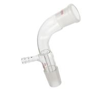 Artibetter Tubo de Destilación de Vidrio, Tubo de Conexión de Destilación Transparente, Material de Vidrio, Fácil de Transportar y Guardar, para Clase de Química y Lecciones Experimentales