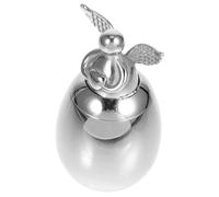 Artibetter Urna Conmemorativa Compacta y Bien Sellada de Acero Inoxidable Color Plata para Cenizas de Mascotas Pequeñas Adecuado para Perros y Gatos