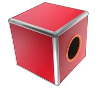 Artibetter Urna Electoral Roja de Aleación de Aluminio Cuadrada para Almacenar Bolas de Rifa, Caja Multifuncional Diseño Clásico para Fiestas y Eventos Color
