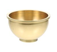 Artibetter Vaso de Cobre Dorado Pequeño para Ofrendas Budistas Vaso de Agua para Meditación y Templo Tibetano Copa Auspiciosa Compacta para Altar y Rituales Espirituales