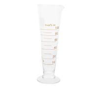 Artibetter Vaso Herramienta Medidor de 100ml Triangular Marcas de Vidrio Clarase Graduación Versátil en Experimentos Científicos Laboratorio