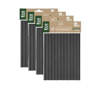 Artic North Company Eco & Natural 400 Pajitas de Papel Desechables 20 cm x 6 mm, 100% Ecológico, Reciclable y Biodegradable, Libre de BPA, Color Negro