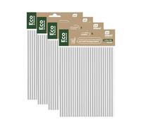 Artic North Company Eco & Natural 400 Pajitas de Papel Desechables 20 cm x 6 mm, 100% Ecológico, Reciclable y Biodegradable, Libre de BPA, Color Blanco