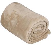 ArtiCasa Manta Polar 150 x 200 cm - Colcha - Manta - Manta para sofá - Manta para sofá para 1 Persona - Decoración de salón - Lavable a máquina - Beige - Forro Polar/poliéster