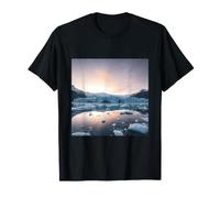 Ártico Glaciar Reflejo Laguna Congelada Paisaje Polar Camiseta