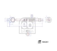 Articulación axial, barra de dirección FEBI BILSTEIN 184261