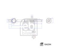 Articulación axial, barra de dirección FEBI BILSTEIN 184294
