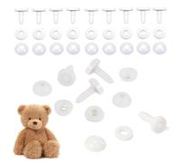 Articulaciones de Muñeca para Amigurumis de Ganchillo 20 mm Articulaciones Muñecas Plástico Articulaciones Muñecas Animales Extremidades y Articulaciones de Cabeza para Juguetes, DIY, Oso de Peluche