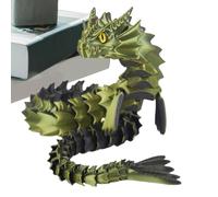 Articulaciones flexibles Dragon Fidget Toy, 3D impreso en articulado,Juguetes articulados Dragon Fidget - Impreso en 3D flexible articulado para niños, niñas, niños, amigos, familia