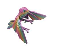 Articulaciones flexibles Modelo de loros articulados Juguete inquieto Figuras de pájaros Decoraciones para hogar Adorno de escritorio impreso en 3D Juguete inquieto articulado con articulación