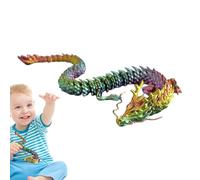 Articulado impreso en 3D, impresión 3D conjunta, impresión 3D grande con articulación flexible, figuras de animales, material de impresión 3D, decoración del hogar, modelos de dragón para niños, niñas
