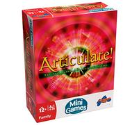 Articulate Mini juego de mesa de viaje, juegos de viaje para niños y adultos, versión compacta del juego de descripción Fast Talking, juegos familiares adecuados para niños y niñas a partir de 12