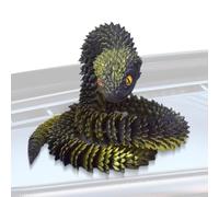 Articulated 3D Printed Snake, Flexible Movement Fidget Toy, Realistic Slith
